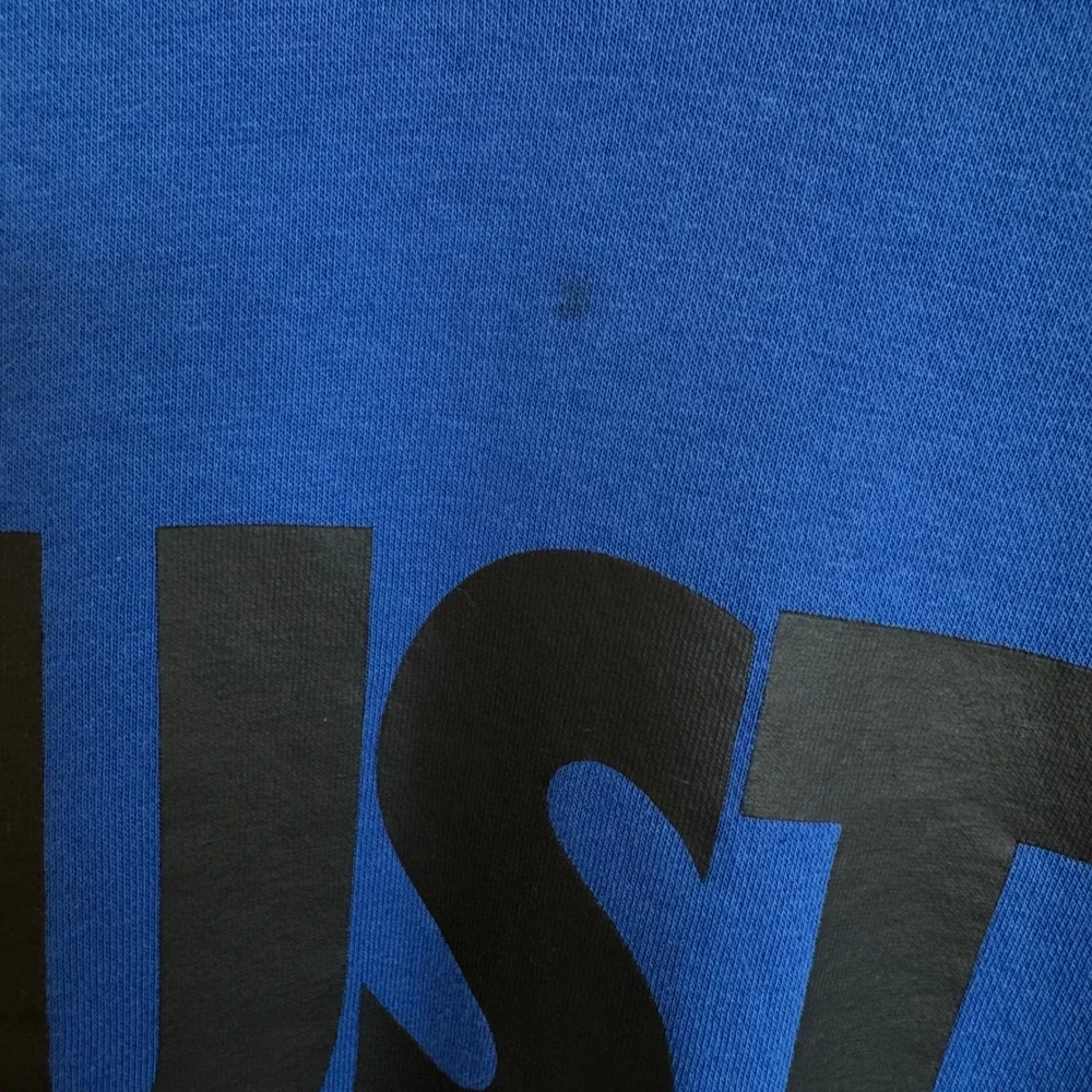 Nike Mens Crewneck Sweatshirt Blue Just Do It Graphic Print 80%‎ Cotton XXL #292